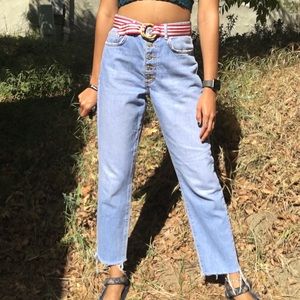 High waisted mom jeans